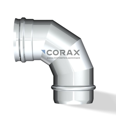 Колено (отвод) CORAX 90° AISI 430/0,8 d 110 - фото