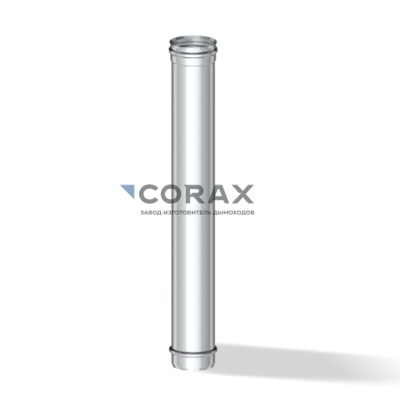 Дымоход одностенный CORAX AISI 430/0,5 1 м d 180 - фото