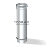 Дымоход одностенный CORAX AISI 430/0,8 0,25 м d 130 - фото