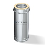 Дымоход утепленный (сэндвич) CORAX 0.25м 160/250, AISI 430/430, 0.8+0.5 - фото