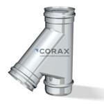 Тройник CORAX 45° AISI 430/0,8 d 130 - фото